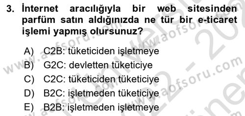 Büro Teknolojileri Dersi 2022 - 2023 Yılı (Final) Dönem Sonu Sınav Soruları 3. Soru