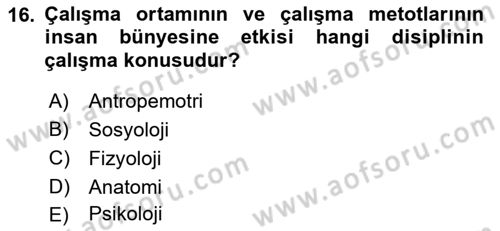 Büro Teknolojileri Dersi 2018 - 2019 Yılı (Final) Dönem Sonu Sınav Soruları 16. Soru