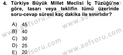 Hukuk Dili Ve Adli Yazışmalar Dersi 2015 - 2016 Yılı (Vize) Ara Sınav Soruları 4. Soru