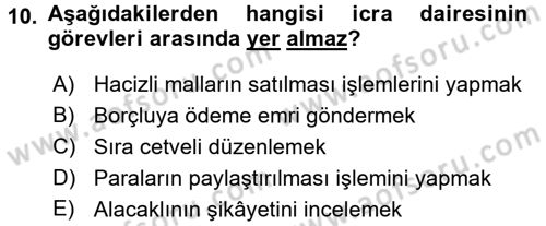 Kalem Mevzuatı Dersi 2017 - 2018 Yılı 3 Ders Sınav Soruları 10. Soru