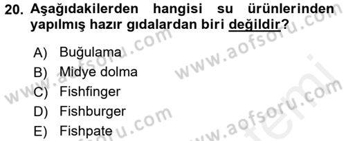 Gıda Coğrafyası Dersi 2017 - 2018 Yılı 3 Ders Sınav Soruları 20. Soru
