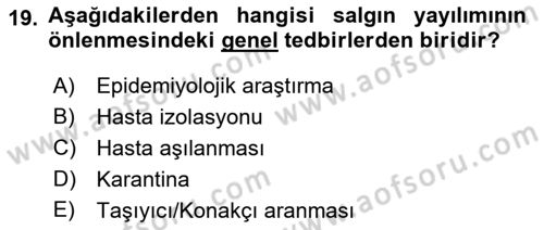 Afet Risk Azaltma Politikaları Dersi 2022 - 2023 Yılı (Final) Dönem Sonu Sınav Soruları 19. Soru