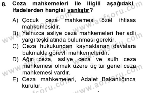Kalem Mevzuatı Dersi 2014 - 2015 Yılı (Final) Dönem Sonu Sınav Soruları 8. Soru