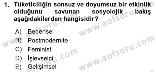 Yemek Sosyolojisi Dersi 2022 - 2023 Yılı Yaz Okulu Sınav Soruları 1. Soru