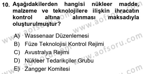 Kbrn Savunma Ve Güvenlik Dersi 2021 - 2022 Yılı Yaz Okulu Sınav Soruları 10. Soru