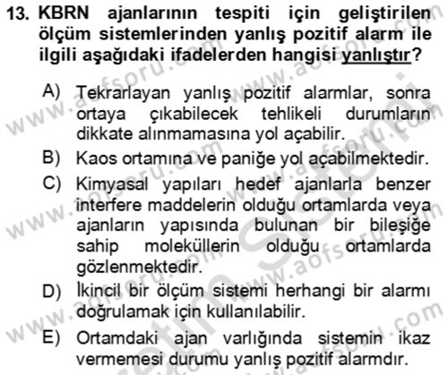 Kbrn Savunma Ve Güvenlik Dersi 2018 - 2019 Yılı 3 Ders Sınav Soruları 13. Soru