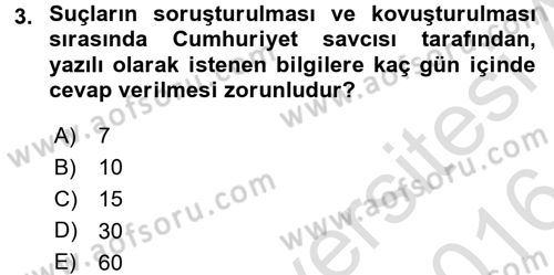 Kalem Mevzuatı Dersi 2015 - 2016 Yılı (Final) Dönem Sonu Sınav Soruları 3. Soru