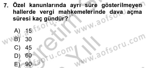Kalem Mevzuatı Dersi 2018 - 2019 Yılı Yaz Okulu Sınav Soruları 7. Soru