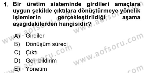 Büro Teknolojileri Dersi 2022 - 2023 Yılı (Vize) Ara Sınav Soruları 1. Soru