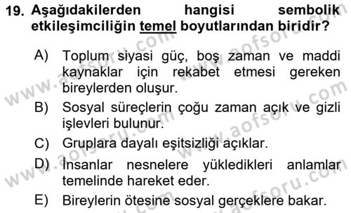 Gastronominin Temelleri Dersi 2020 - 2021 Yılı Yaz Okulu Sınav Soruları 19. Soru