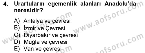 Arkeolojik Alan Yönetimi Dersi 2012 - 2013 Yılı (Final) Dönem Sonu Sınav Soruları 4. Soru