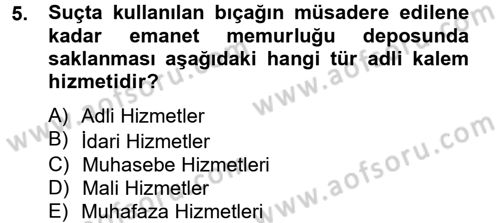 Kalem Mevzuatı Dersi 2012 - 2013 Yılı (Vize) Ara Sınav Soruları 5. Soru