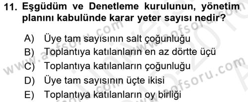 Arkeolojik Alan Yönetimi Dersi 2015 - 2016 Yılı (Vize) Ara Sınav Soruları 11. Soru