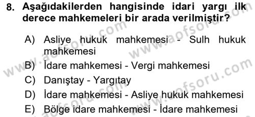 Kalem Mevzuatı Dersi 2016 - 2017 Yılı (Final) Dönem Sonu Sınav Soruları 8. Soru