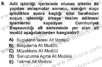 Ulusal Yargı Ağı Projesi 1 Dersi 2012 - 2013 Yılı (Final) Dönem Sonu Sınav Soruları 9. Soru
