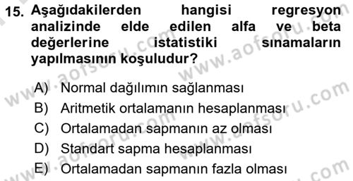 Uluslararası İlişkilerde Araştırma Yöntemleri Dersi 2025 - 2026 Yılı (Final) Dönem Sonu Sınav Soruları 15. Soru