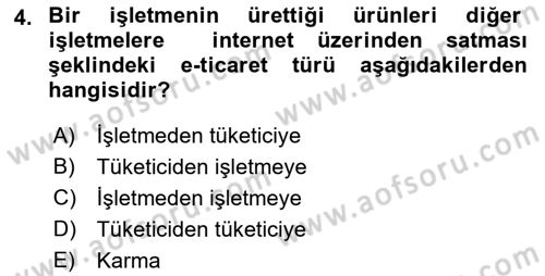 Büro Teknolojileri Dersi 2022 - 2023 Yılı Yaz Okulu Sınav Soruları 4. Soru