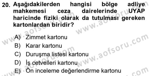 Kalem Mevzuatı Dersi 2018 - 2019 Yılı 3 Ders Sınav Soruları 20. Soru