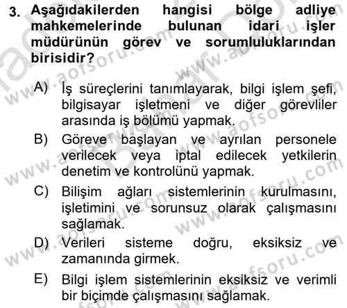 Temel Kalem Mevzuatı Bilgisi Dersi 2021 - 2022 Yılı (Final) Dönem Sonu Sınav Soruları 3. Soru