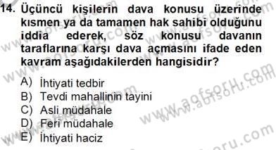 Damga Vergisi Ve Harçlar Bilgisi Dersi 2013 - 2014 Yılı Tek Ders Sınav Soruları 14. Soru