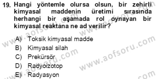 Kbrn Savunma Ve Güvenlik Dersi 2021 - 2022 Yılı (Final) Dönem Sonu Sınav Soruları 19. Soru