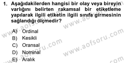 Uluslararası İlişkilerde Araştırma Yöntemleri Dersi 2025 - 2026 Yılı (Final) Dönem Sonu Sınav Soruları 1. Soru