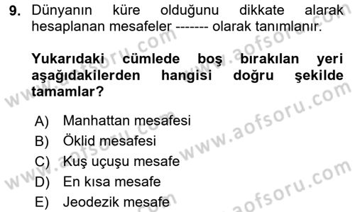 Veri Analizi Ve Değerlendirme Dersi 2024 - 2025 Yılı (Final) Dönem Sonu Sınav Soruları 9. Soru