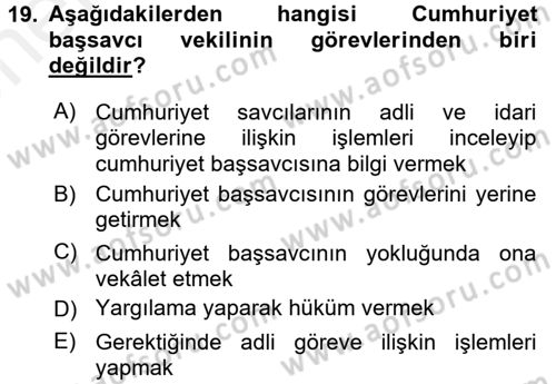 Kalem Mevzuatı Dersi 2017 - 2018 Yılı (Vize) Ara Sınav Soruları 19. Soru