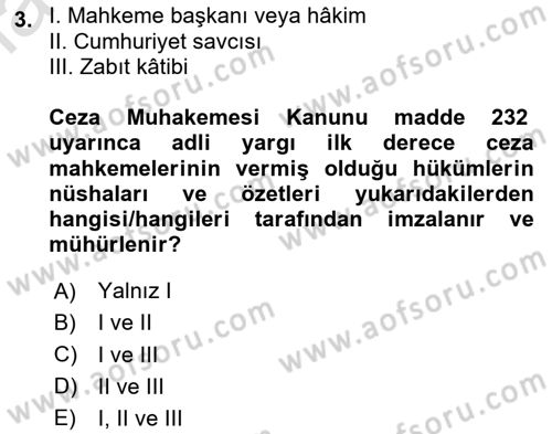 Temel Kalem Mevzuatı Bilgisi Dersi 2020 - 2021 Yılı Yaz Okulu Sınav Soruları 3. Soru