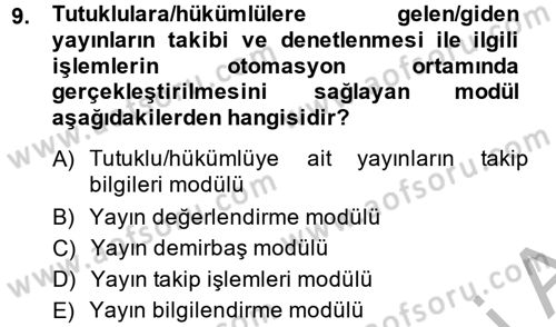 Ulusal Yargı Ağı Projesi 2 Dersi 2013 - 2014 Yılı (Vize) Ara Sınav Soruları 9. Soru