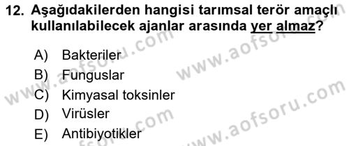 Kbrn Savunma Ve Güvenlik Dersi 2024 - 2025 Yılı Yaz Okulu Sınav Soruları 12. Soru