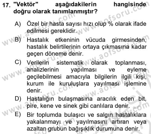 Afet Risk Azaltma Politikaları Dersi 2022 - 2023 Yılı (Final) Dönem Sonu Sınav Soruları 17. Soru