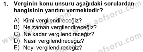 Damga Vergisi Ve Harçlar Bilgisi Dersi 2014 - 2015 Yılı Tek Ders Sınav Soruları 1. Soru