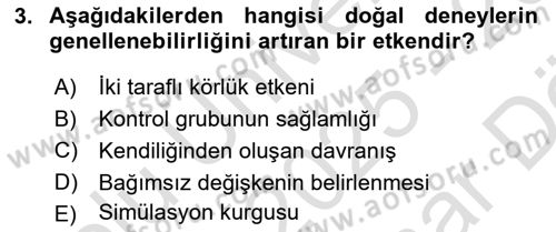 Uluslararası İlişkilerde Araştırma Yöntemleri Dersi 2025 - 2026 Yılı (Vize) Ara Sınav Soruları 3. Soru