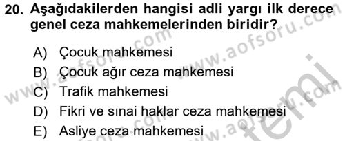 Kalem Mevzuatı Dersi 2016 - 2017 Yılı (Vize) Ara Sınav Soruları 20. Soru