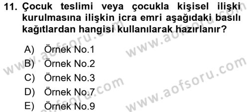 Kalem Mevzuatı Dersi 2017 - 2018 Yılı (Final) Dönem Sonu Sınav Soruları 11. Soru