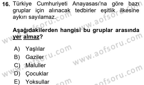 Adalet Meslek Etiği Dersi 2017 - 2018 Yılı 3 Ders Sınav Soruları 16. Soru