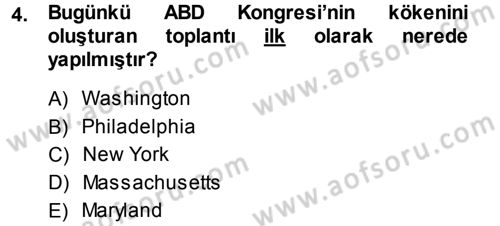 İnsan Hakları Ve Kamu Özgürlükleri Dersi 2013 - 2014 Yılı (Vize) Ara Sınav Soruları 4. Soru
