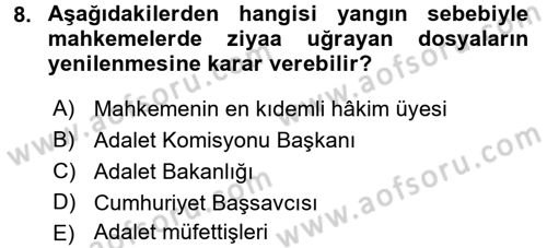Kalem Mevzuatı Dersi 2015 - 2016 Yılı (Vize) Ara Sınav Soruları 8. Soru