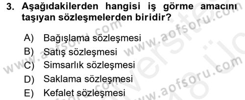 Hukuk Dili Ve Adli Yazışmalar Dersi 2017 - 2018 Yılı 3 Ders Sınav Soruları 3. Soru