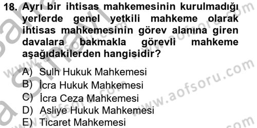 Kalem Mevzuatı Dersi 2012 - 2013 Yılı (Vize) Ara Sınav Soruları 18. Soru