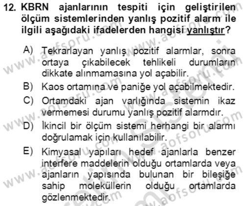 Kbrn Savunma Ve Güvenlik Dersi 2019 - 2020 Yılı (Final) Dönem Sonu Sınav Soruları 12. Soru