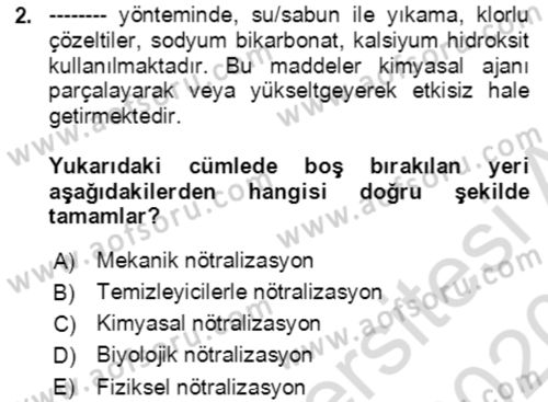Kbrn Savunma Ve Güvenlik Dersi 2019 - 2020 Yılı (Final) Dönem Sonu Sınav Soruları 2. Soru
