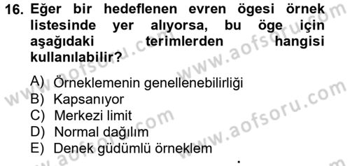 Uluslararası İlişkilerde Araştırma Yöntemleri Dersi 2012 - 2013 Yılı (Vize) Ara Sınav Soruları 16. Soru