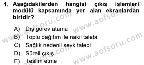 Ulusal Yargı Ağı Projesi 2 Dersi 2018 - 2019 Yılı (Vize) Ara Sınav Soruları 1. Soru
