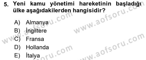 Afet Sosyolojisi Dersi 2017 - 2018 Yılı (Vize) Ara Sınav Soruları 5. Soru