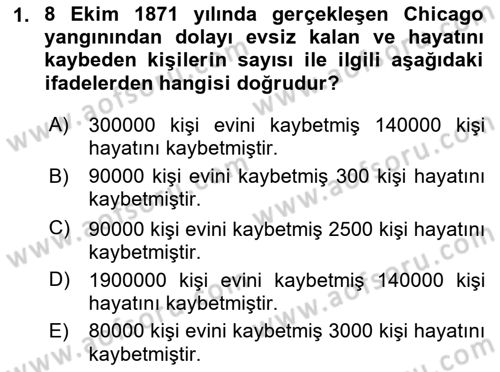 Yangın ve Yangın Güvenliği Dersi 2023 - 2024 Yılı (Vize) Ara Sınav Soruları 1. Soru
