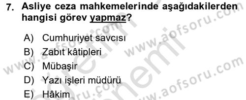 Kalem Mevzuatı Dersi 2015 - 2016 Yılı (Final) Dönem Sonu Sınav Soruları 7. Soru