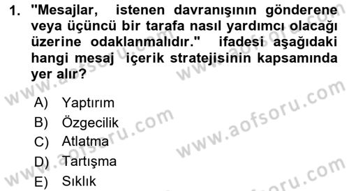 Acil Durum ve Afet Farkındalık Eğitimi Dersi 2018 - 2019 Yılı Yaz Okulu Sınav Soruları 1. Soru