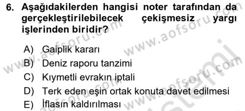 Hukuk Dili Ve Adli Yazışmalar Dersi 2018 - 2019 Yılı 3 Ders Sınav Soruları 6. Soru